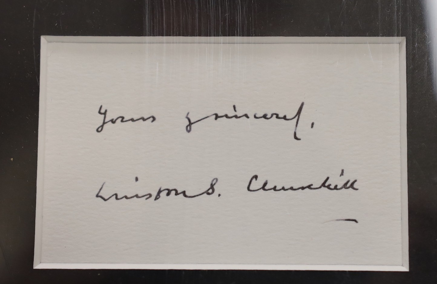 Churchill, W. History of the English Speaking People, 1st Edition 1956, and a photo of Churchill with facsimile signature